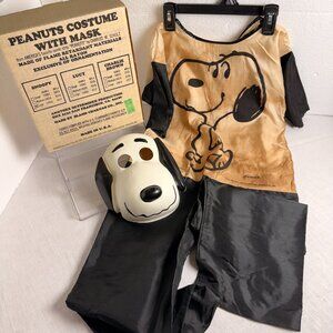 Vintage 1958 COLLECTIBLE Charles Schulz SNOOPY PEANUTS 2 Piece Costume RARE FIND